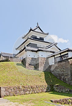 Donjon of Shirakawa Komine Castle, Fukushima Prefecture, Japan photo