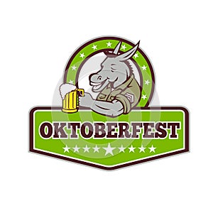 Donkey Beer Drinker Oktoberfest Retro