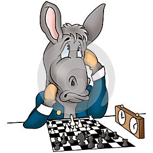 Donkey chessplayer