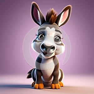 Donkey Delight: Highly Detailed 3D Rendering