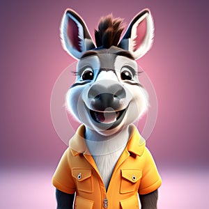 Donkey Delight: Highly Detailed 3D Rendering