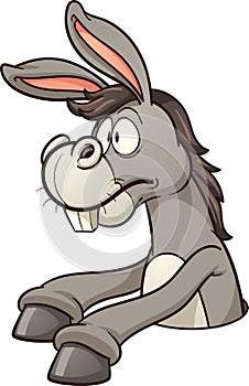 Donkey in hole