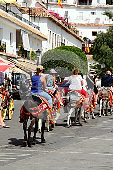 Donkey rides, Mijas.