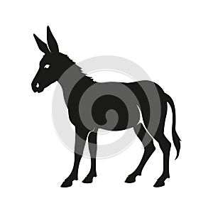 Donkey silhouette isolated vector illustration design