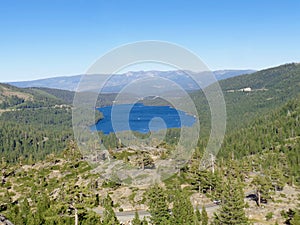 Donner Lake as Viewed from Donner Pass