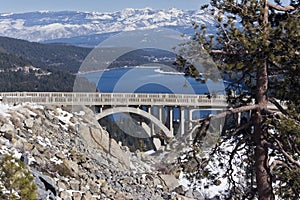 Donner Lake in the Sierra Nevada Range