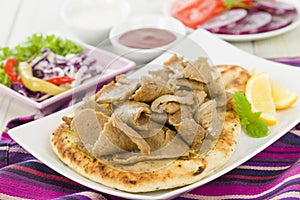 Donner Meat on Naan photo