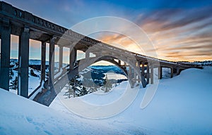 Donner Pass Summit at dawn