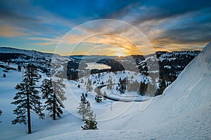 Donner Pass Summit at dawn photo