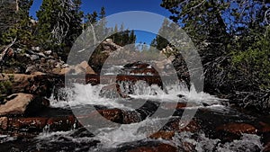 Donner Summit Waterfall in Slow Motion - Aerial