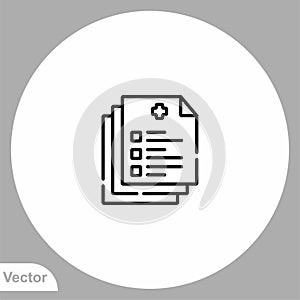 Donor consent vector icon sign symbol