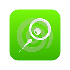 Donor sperm icon digital green