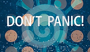 Dont Panic theme with abstract dots background