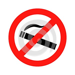 Dont smoke prohibition sign vector photo