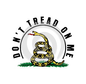 Dont tread on me design illustration