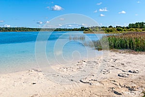 Dontso Lake in Leningrad Region. Russia