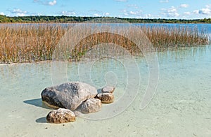 Dontso Lake in Leningrad Region. Russia