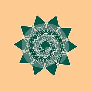 Decorative lace pattern.geometric shape.