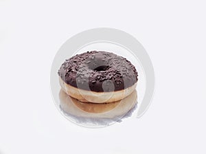 Donut with chocolate glazing