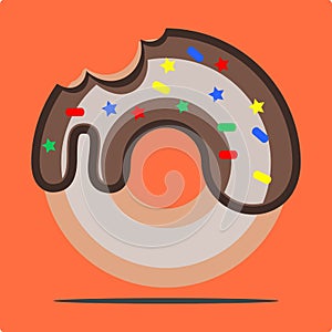 Donut With Colorful Meises