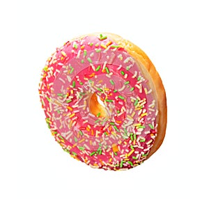 Donut decorated with colorful sparks