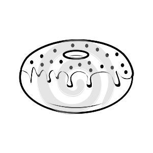 DONUT Editable and Resizeable Vector Icon photo