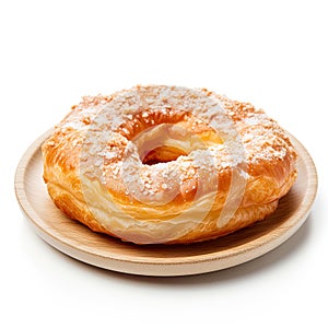 Donut, elegantly isolated against a pristine white background.