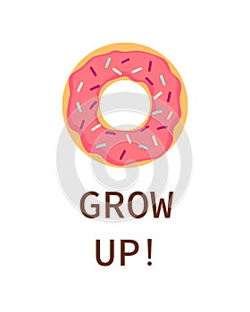 Donut Grow Up poster