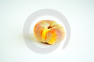 Donut peach isolated on white