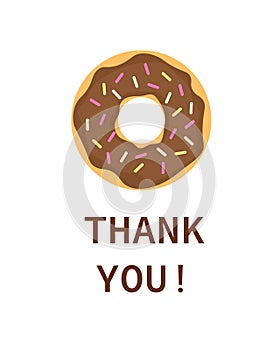 Donut thank you poster