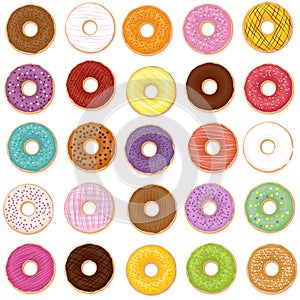 Donut Varieties Tastes Flavors Collection photo