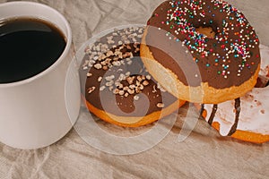 Donuts with coffee