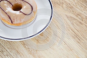 Donuts on dish