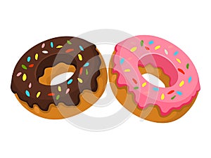 Donuts.Vector illustration of Donuts. photo