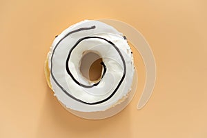 Donuts are made from flour like a cake with holes in the center and various flavors