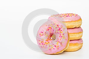 Donuts With Pink Icing