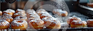 Donuts Production Line, Food Industry, Working on Automated Production Lines in Donuts Factory