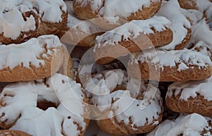 Donuts of Santa Clara, typical in the San Isidro festivities in Madrid photo