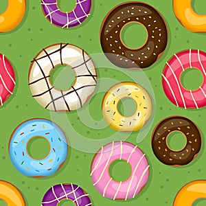 Donuts Seamless Pattern