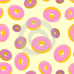 Donuts seamless pattern. Desserts, Sweets background