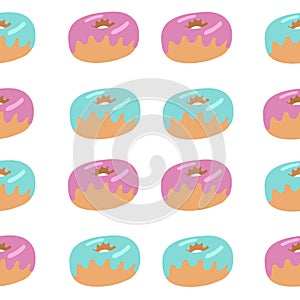 Donuts Seamless Pattern. photo