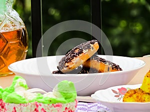 donuts sprinkled with sweet culinary misses for breakfast