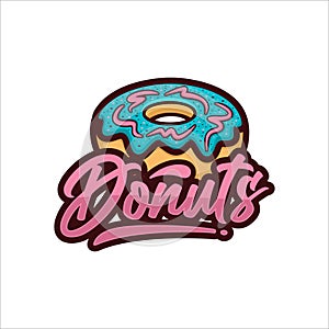 Donuts vector design premium logo