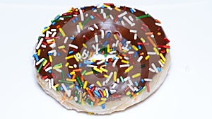 Donuts on a white background