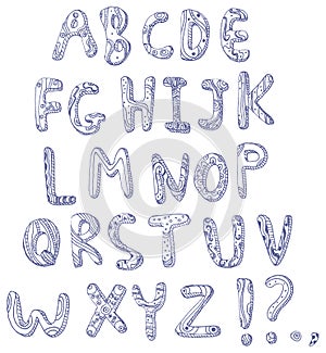 Doodle alphabet