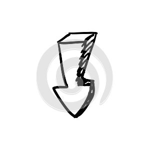 Doodle Arrow Sign