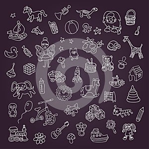 Doodle Baby Icon Set