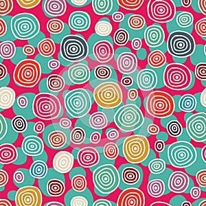 Doodle background with circles