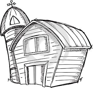 Doodle Barn Vector