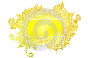 Doodle colored frame